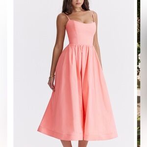 House of CB Apricot Corset Sundress